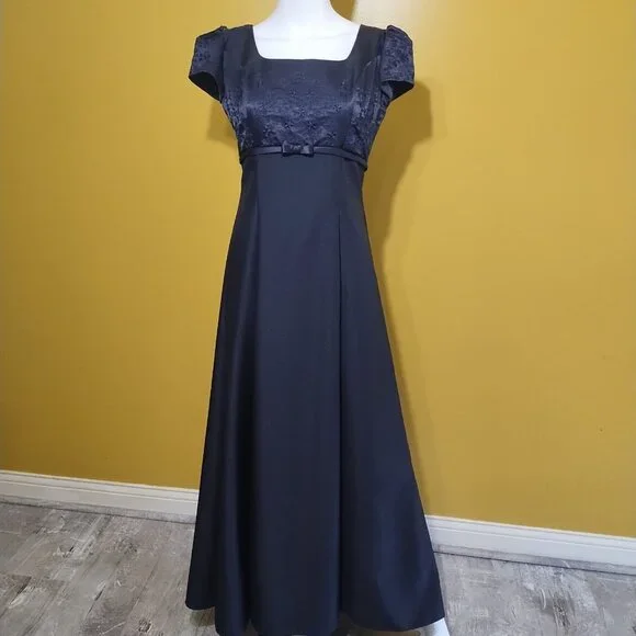 formal 90s dresses FIt and Flare Purple 90s Prom Dress – misaislestyle